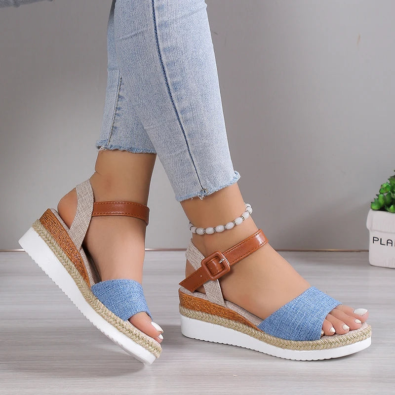 Blush | Comfort Wedge Sandals