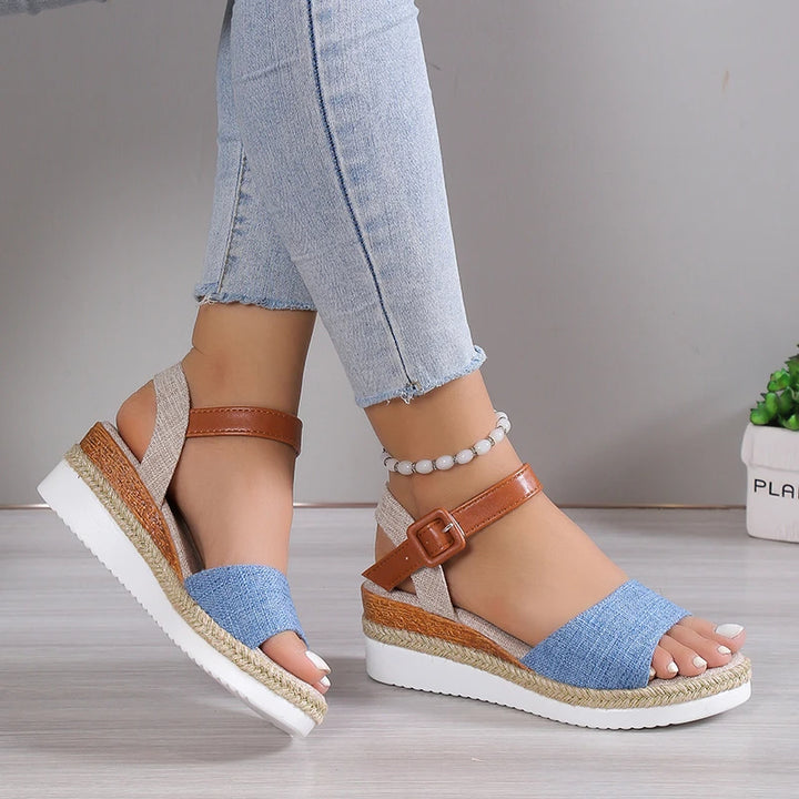 Blush | Comfort Wedge Sandals