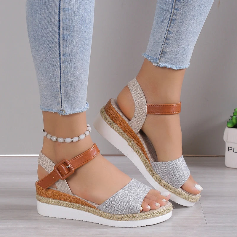 Blush | Comfort Wedge Sandals