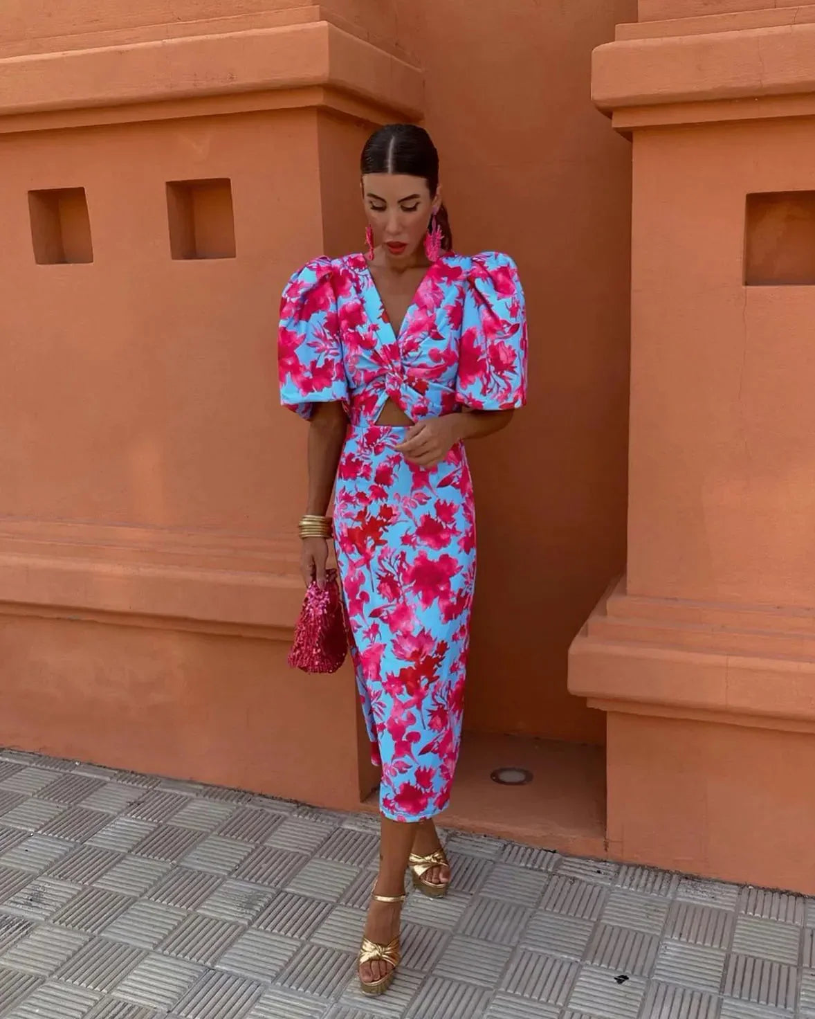Simona™ | Spring Dress with Puff Sleeves