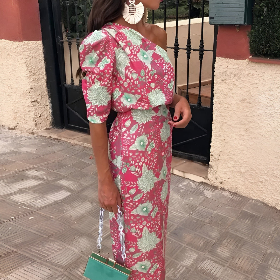 Émilie™ | Printed Long Dress