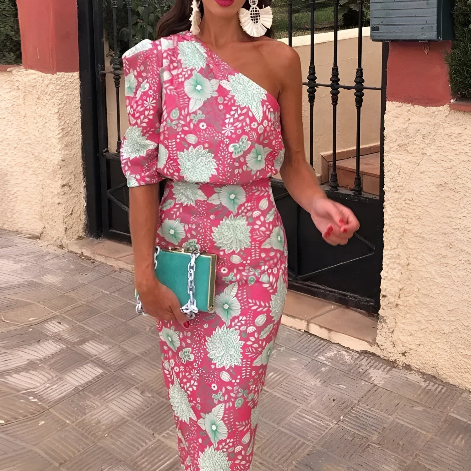 Émilie™ | Printed Long Dress