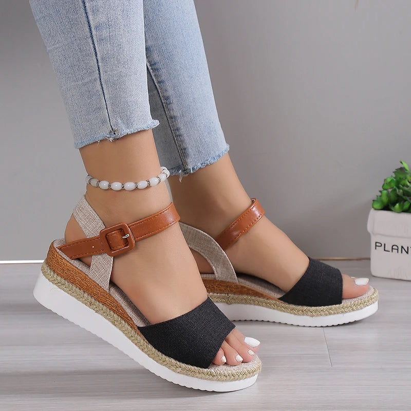 Blush | Comfort Wedge Sandals