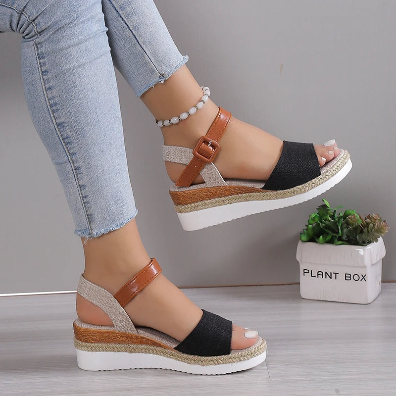 Blush | Comfort Wedge Sandals